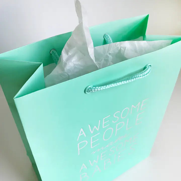 Awesome Babies Gift Bag - Metallic Foil-Stamped Gift Bag