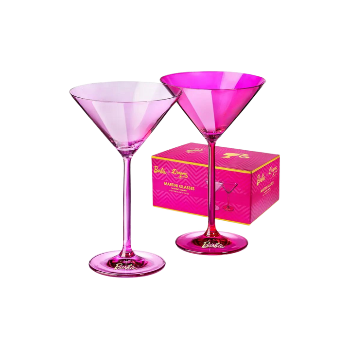 Barbie™ x Dragon Glassware® Martini Glasses