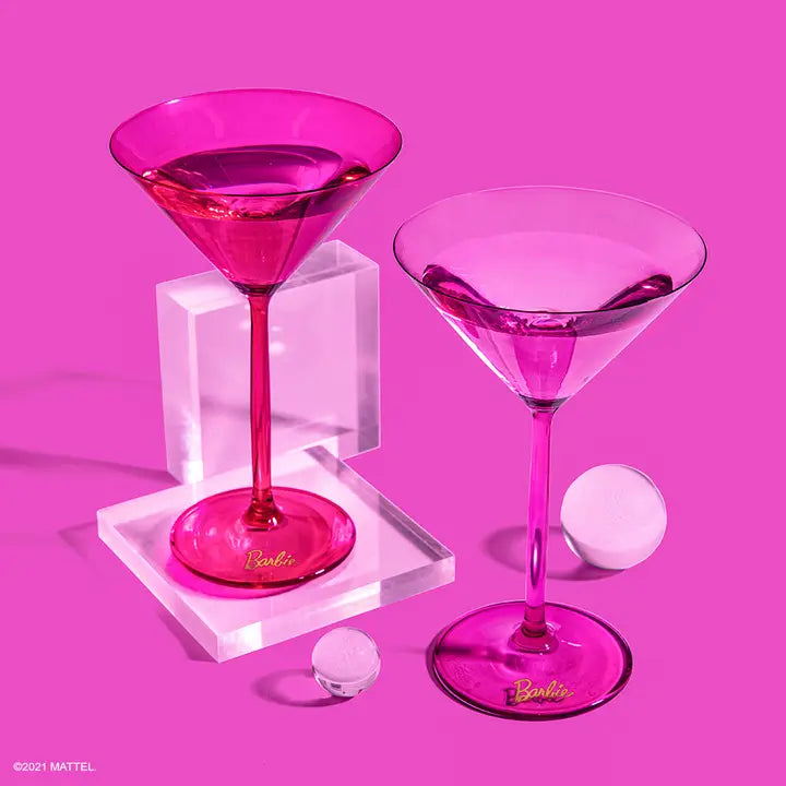 Barbie™ x Dragon Glassware® Martini Glasses