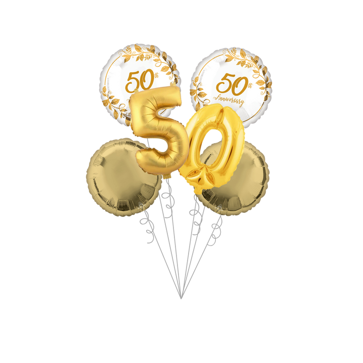 Happy 50th Anniversary Balloon Bundle