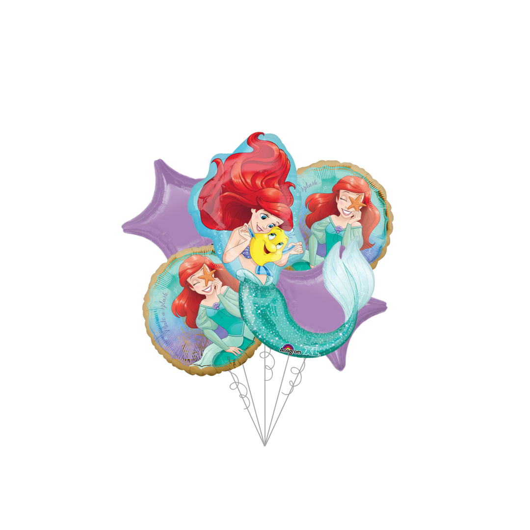 Little Mermaid Live Active Foil Balloon Bundle