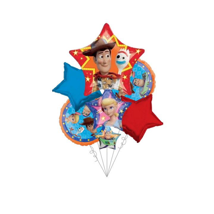 Premium Toy Story 4 Foil Balloon Bundle with Balloon Weight