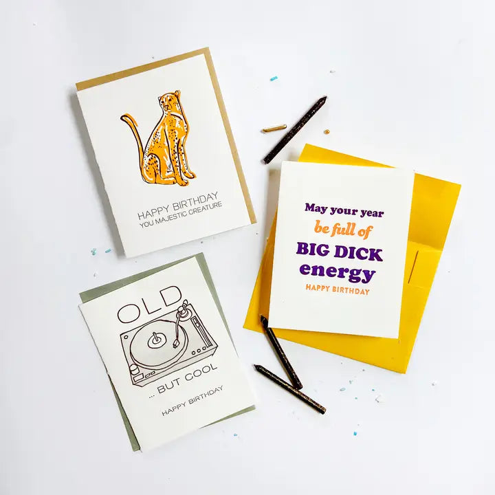 Big D Birthday - Letterpress Birthday Greeting Card