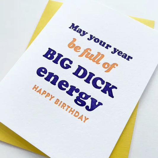 Big D Birthday - Letterpress Birthday Greeting Card