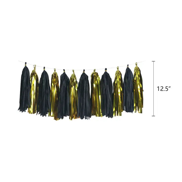 Black & Gold Birthday Decoration Kit - (80pk)