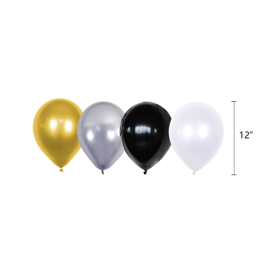 Black & Gold Birthday Decoration Kit - (80pk)