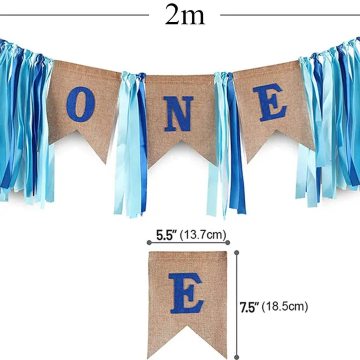 Blue 1st Birthday Decoration Kit - (40pk)