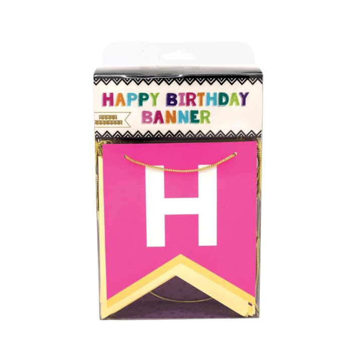 Hot Pink "Happy Birthday" Banner