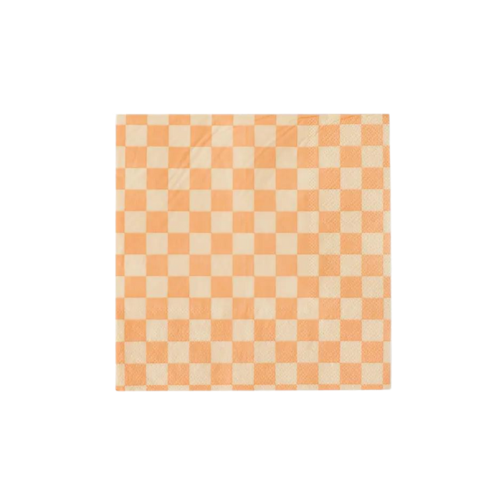 Peaches N’ Cream Check It! Napkins - 2 Sizes