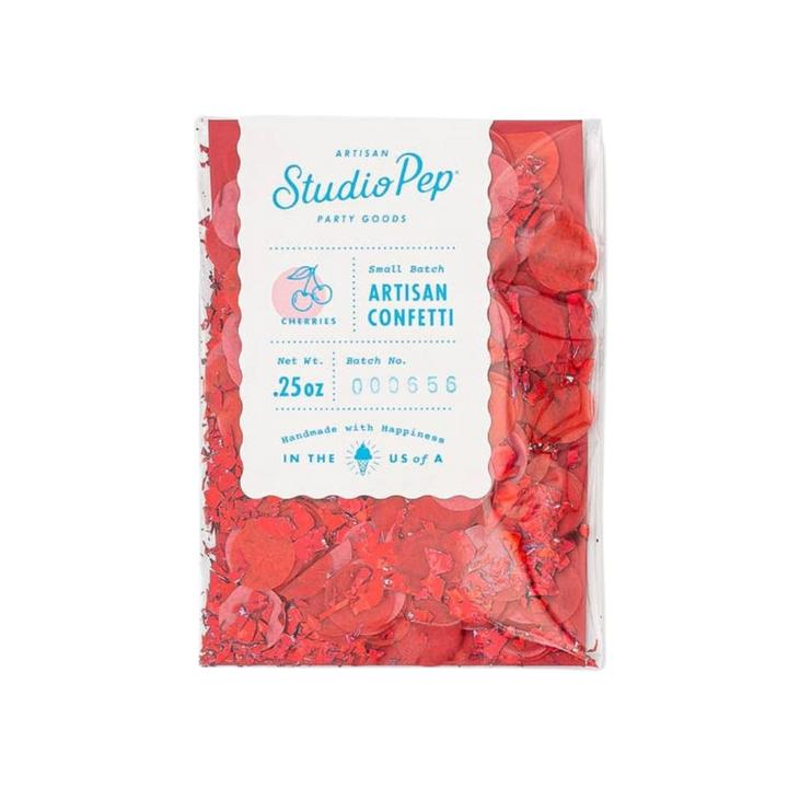 Red Cherries Artisan Confetti - Mini Pack