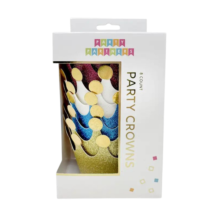 Colorful Mini Crowns - (8pk)