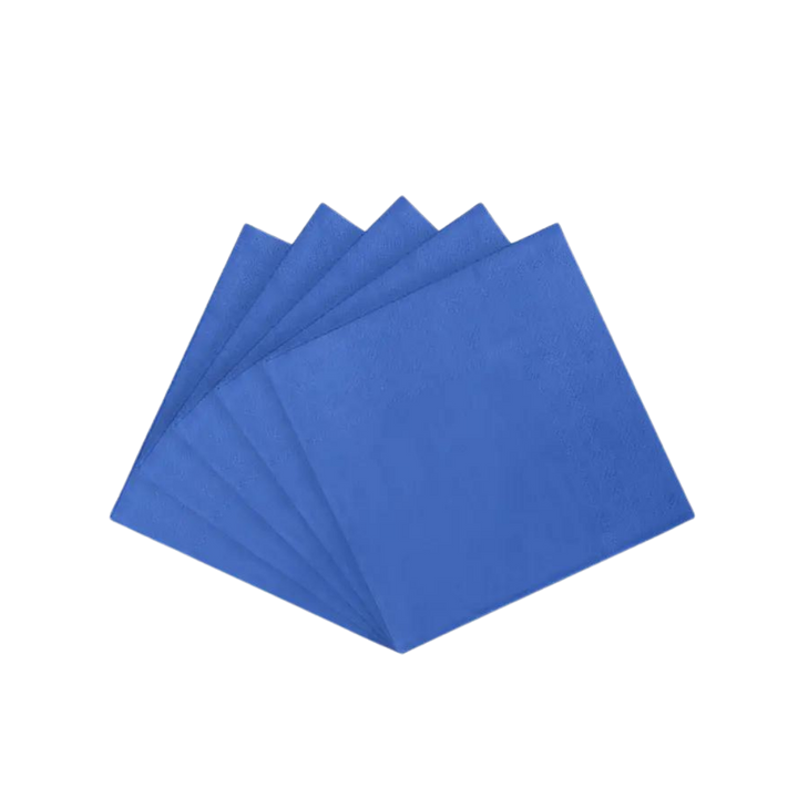 Dark Blue Cocktail Napkins - 2 Sizes