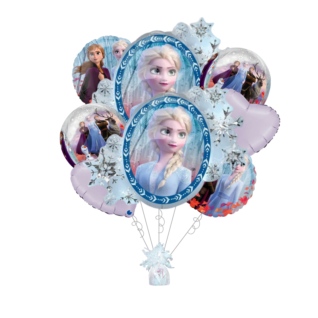 Premium Frozen 2 Foil Balloon Bundle with Balloon Weight