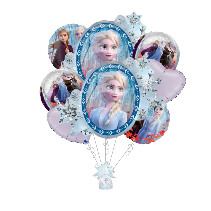 Premium Frozen 2 Foil Balloon Bundle with Balloon Weight