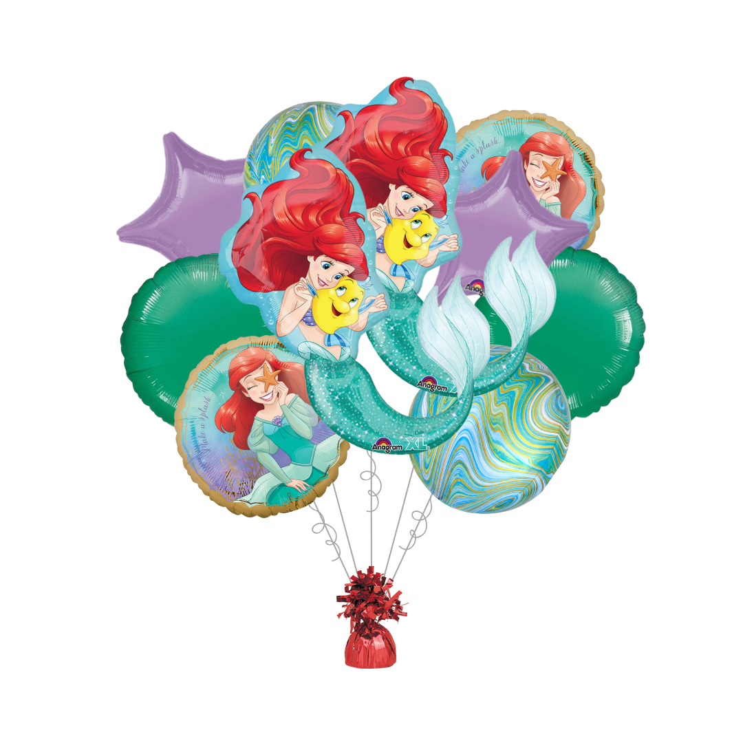 Little Mermaid Live Active Foil Balloon Bundle