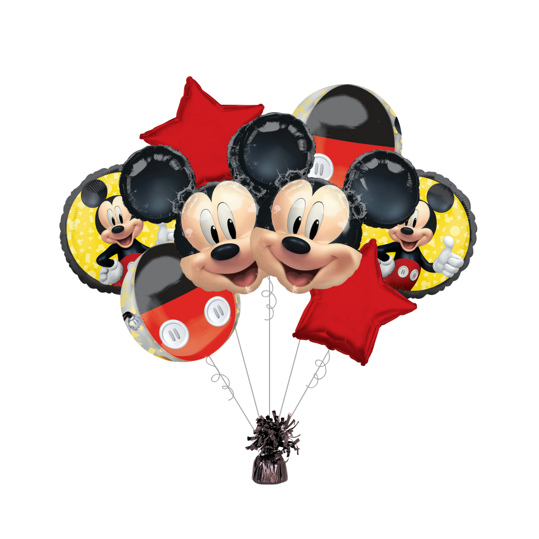 Mickey Mouse Forever Foil Balloon Bundle with Balloon Weight