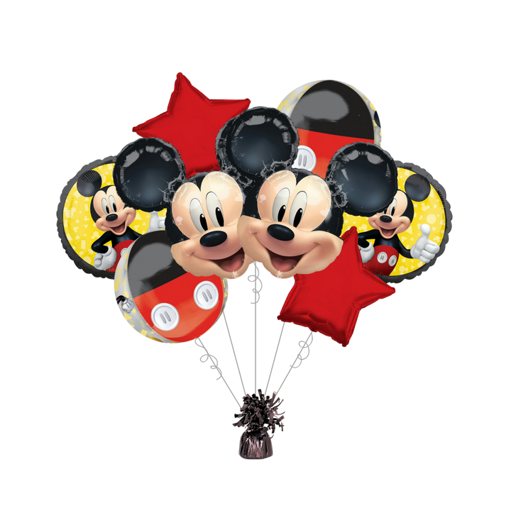 Mickey Mouse Forever Foil Balloon Bundle with Balloon Weight