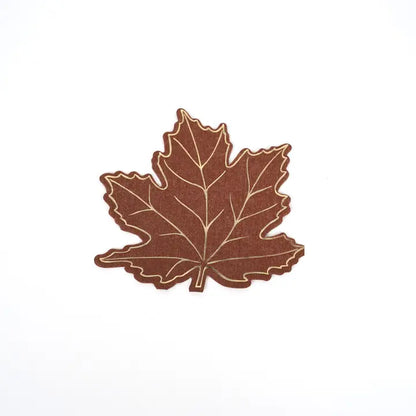 Die Cut Autumn Leaf Shaped Beverage Napkin