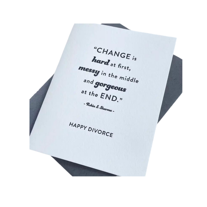 Divorce Card - Change is Gorgeous