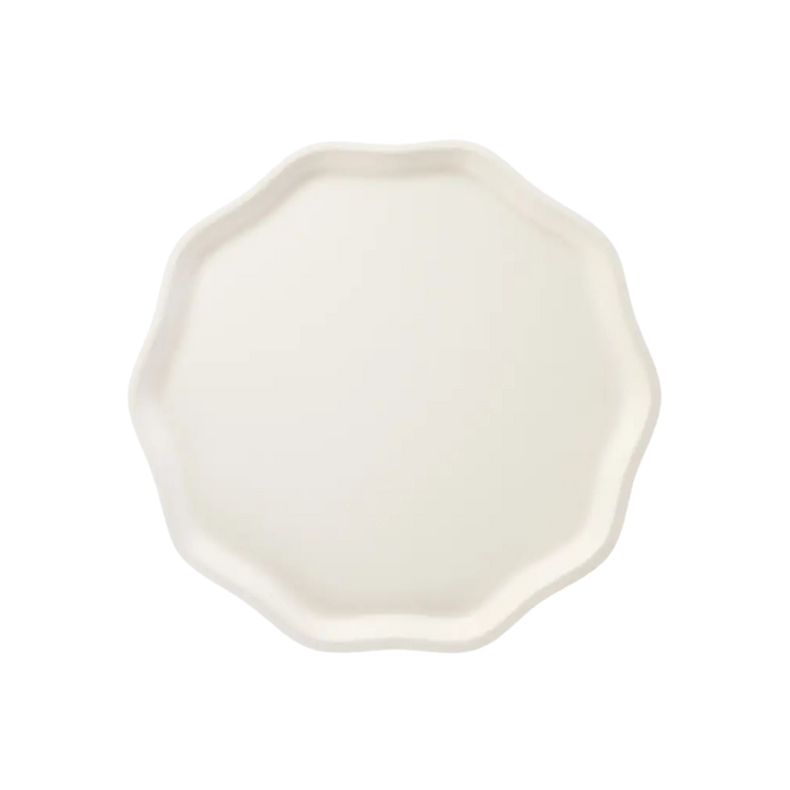 French Crème Compostable Large Dinner Plates