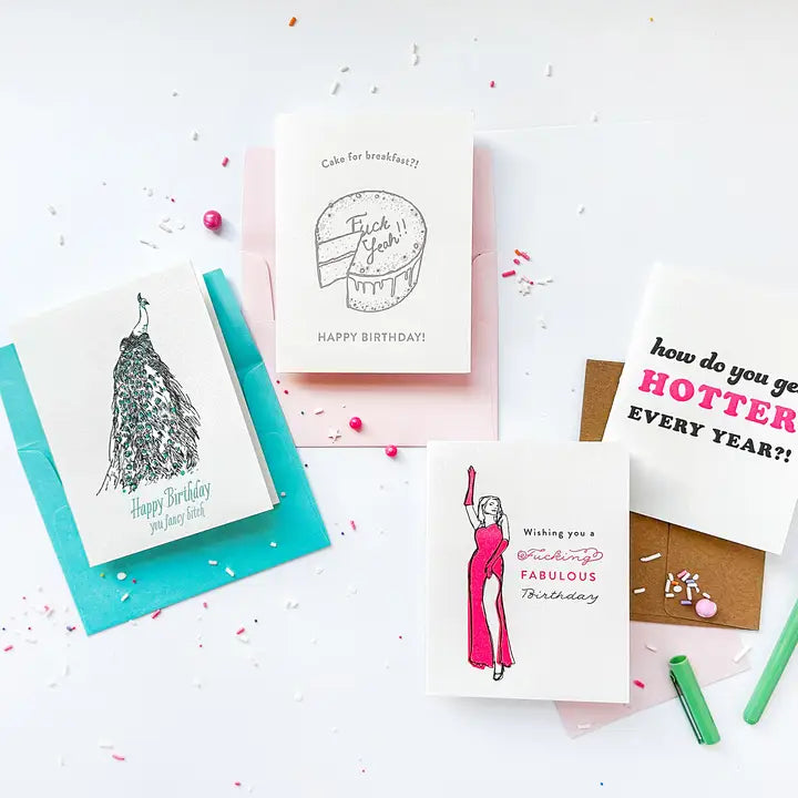 Fabulous Birthday - Letterpress Birthday Greeting Card