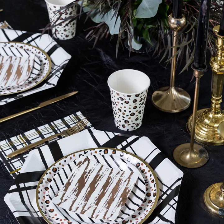 Rose Gold and White Femme Cocktail Napkins