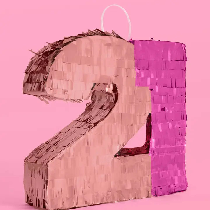 Finally 21 Piñata - Pink Foil Piñata