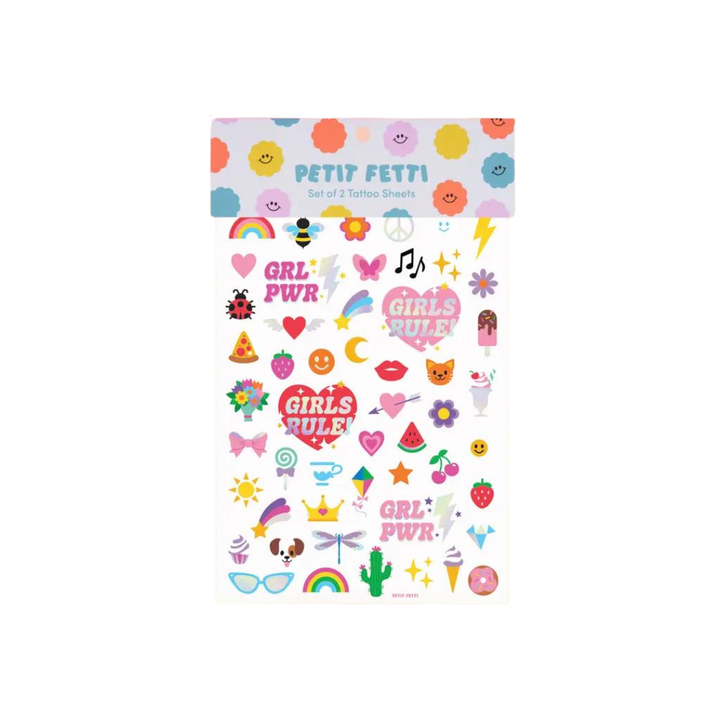 Girl Foil Kids Temporary Tattoos