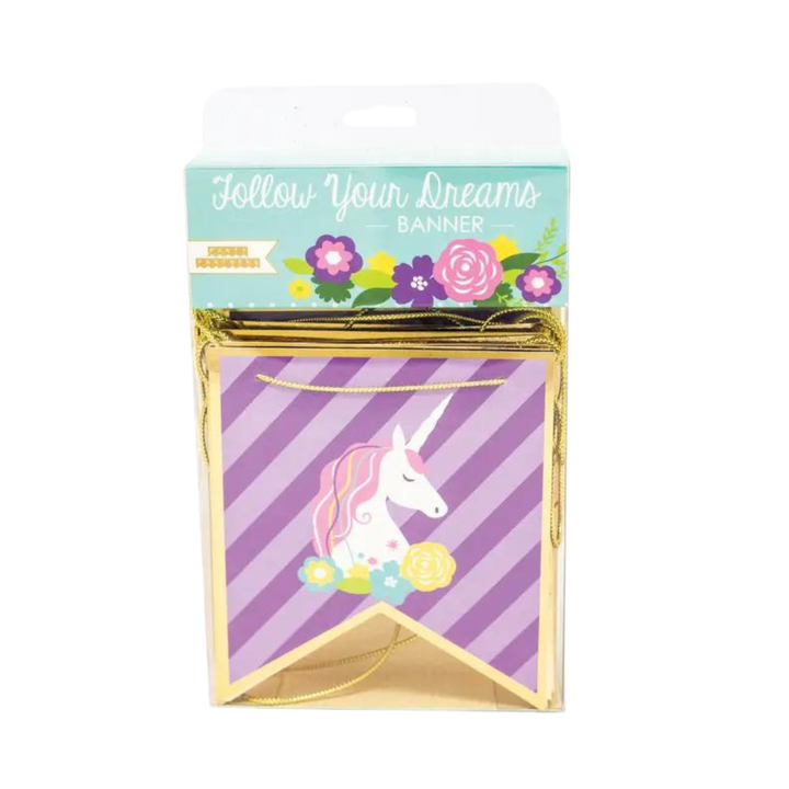 Unicorn "Follow Your Dreams" Banner