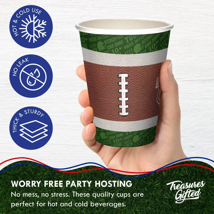 Football Cups - Football Birthday Party Supplies