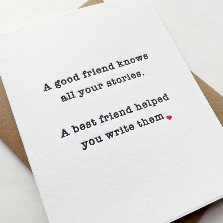 Friend Stories - Love and Friendship Card