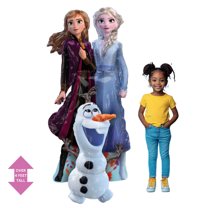 Life-Size Frozen 2 Foil Balloon, Giant - Elsa, Anna, Olaf