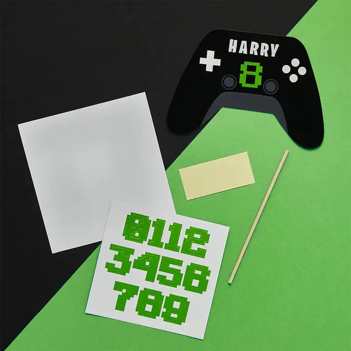 Game Controller Cake Topper & X2 Sticker Sheets