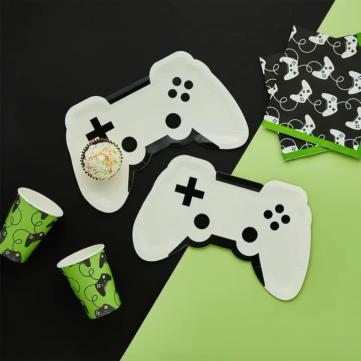 White Game Controller Small Appetizer Dessert Plates