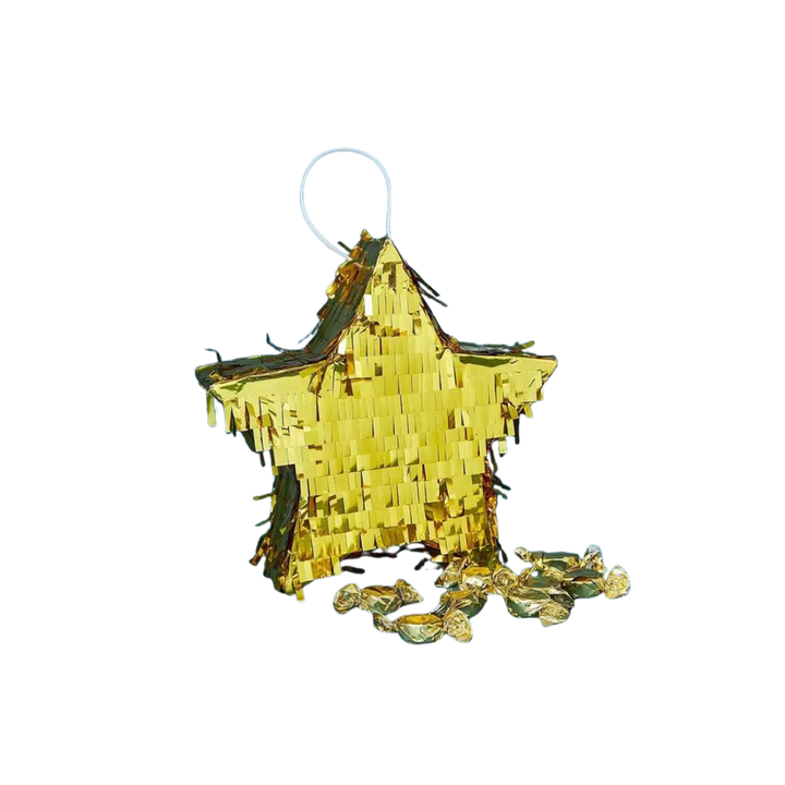 Gold Star Pinata - (1pk)