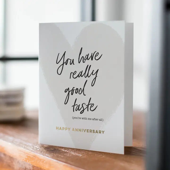 Good Taste Anniversary Greeting Card