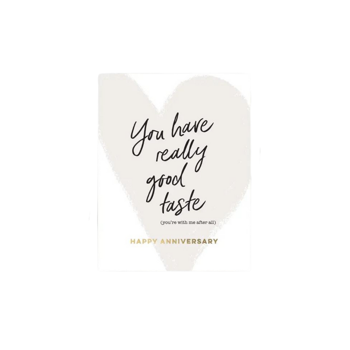 Good Taste Anniversary Greeting Card