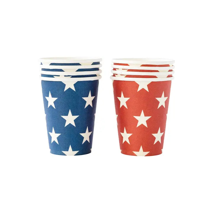 Red and Blue Star Cups