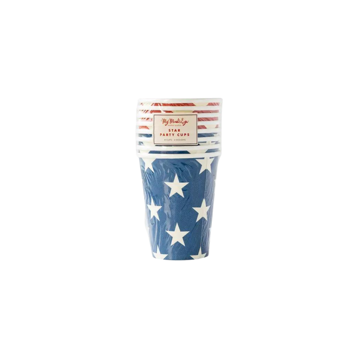 Red and Blue Star Cups