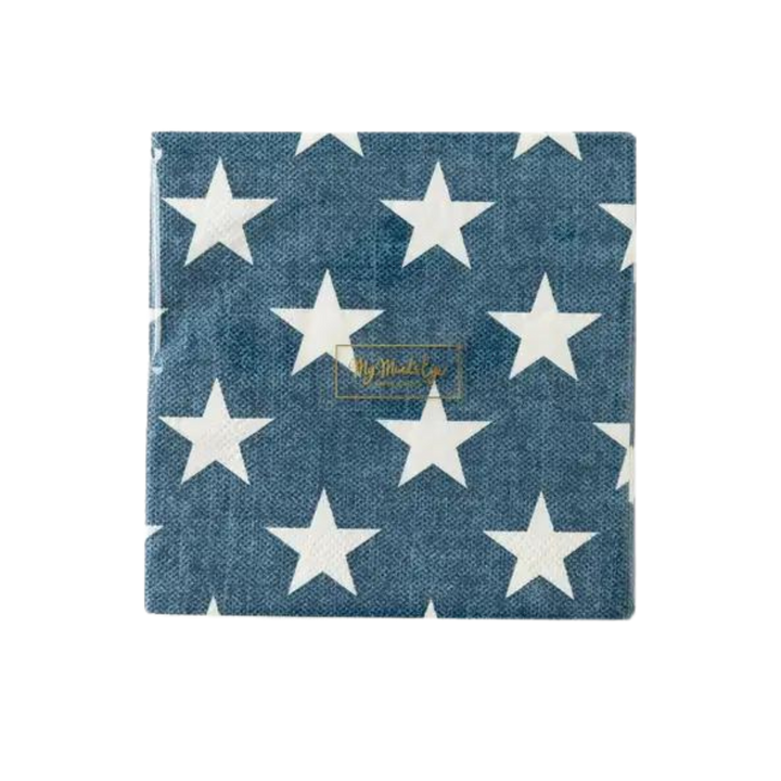 Navy with Stars Cocktail Napkins