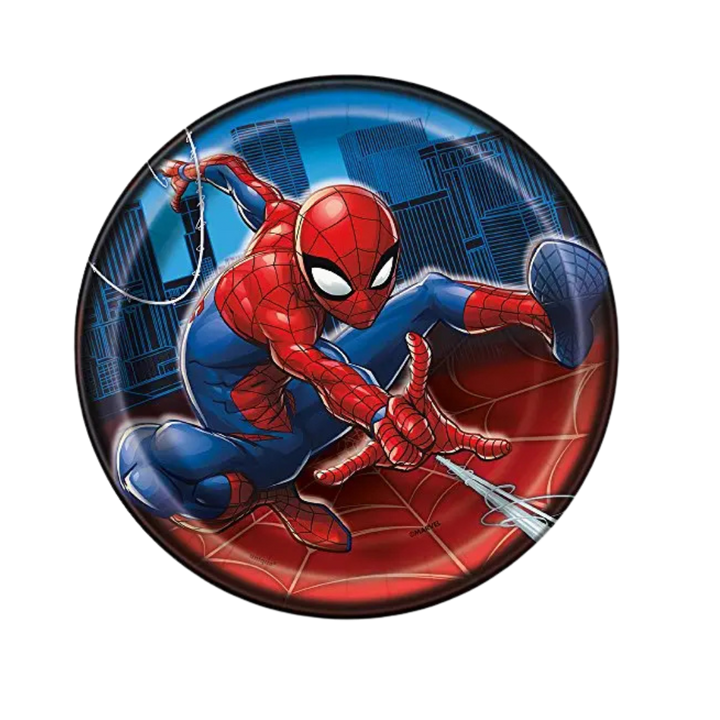 Red and Blue Spiderman Small Appetizer Dessert Plates