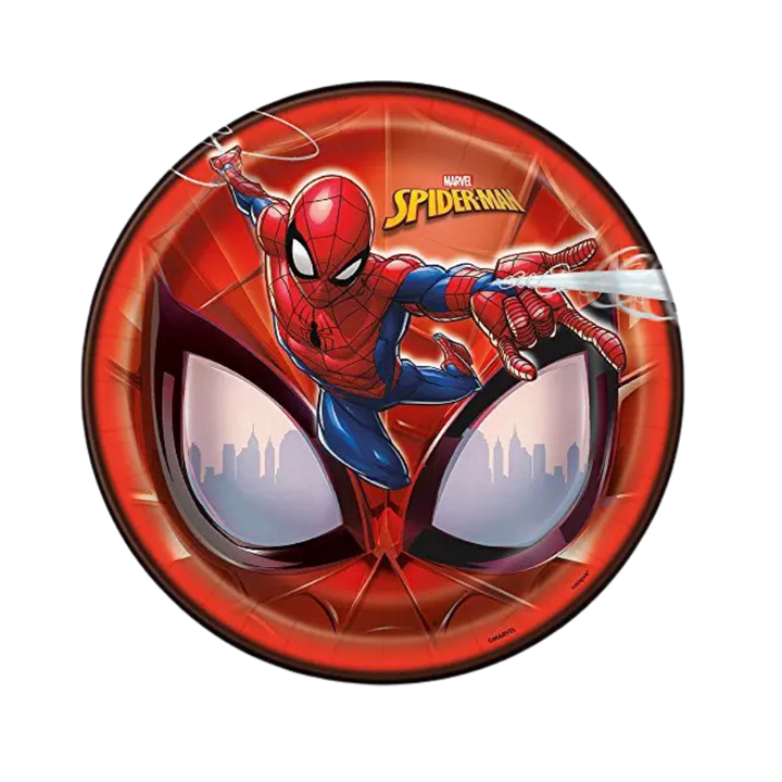 Red Spiderman Large Dinner Plates