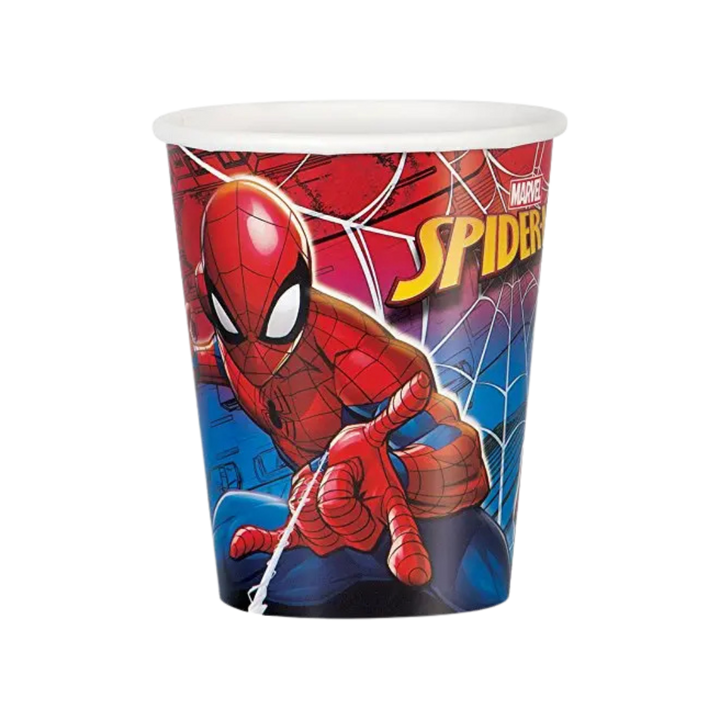 Red and Blue Spiderman Cups