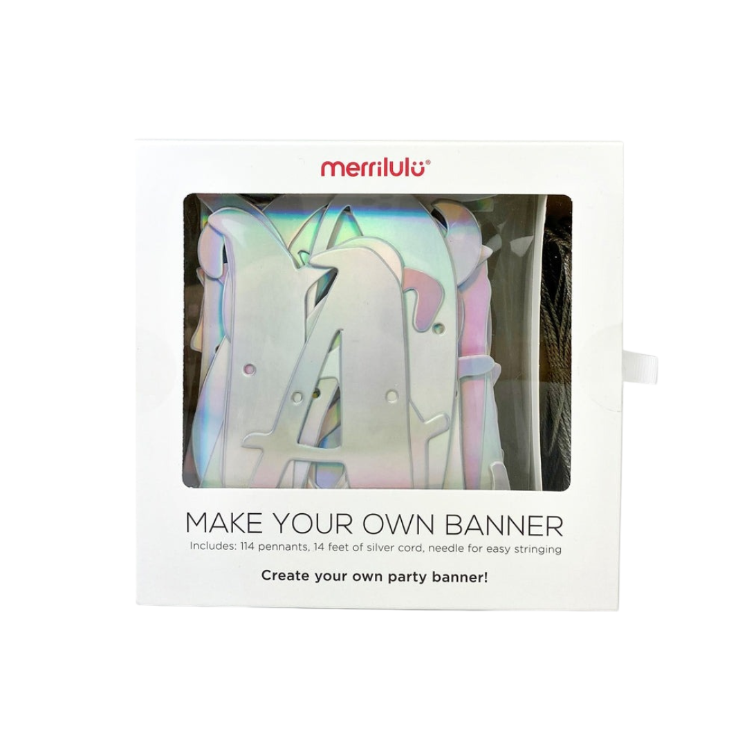 Iridescent "Make Your Own"  Banner