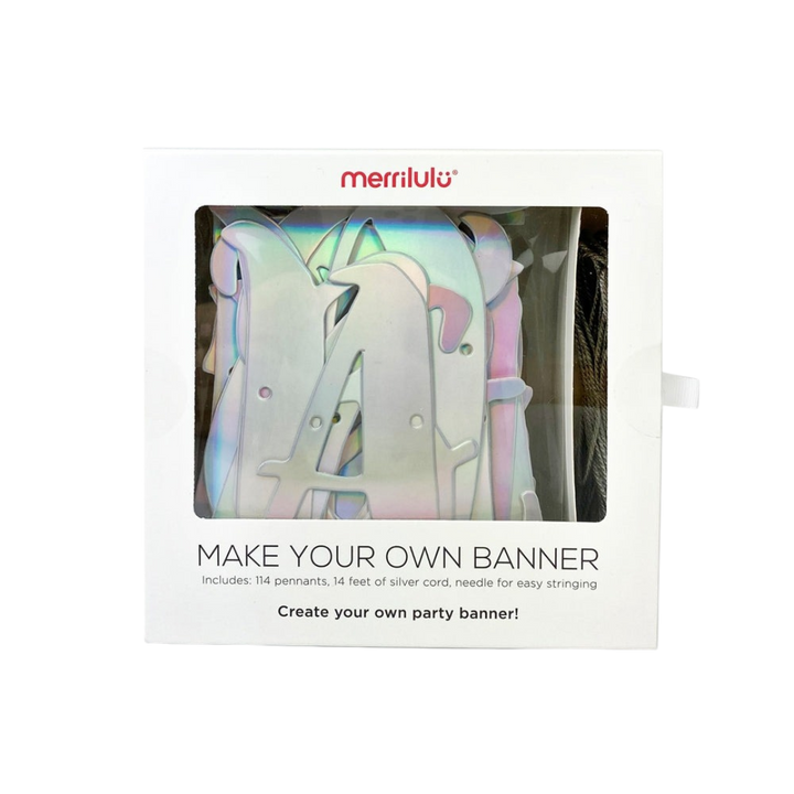 Iridescent "Make Your Own"  Banner