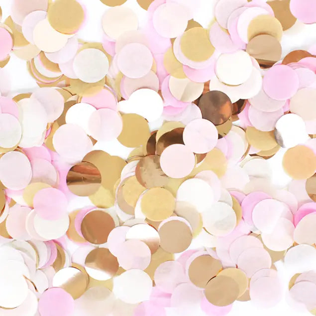 Jumbo Confetti Balloon - Rustic Blush