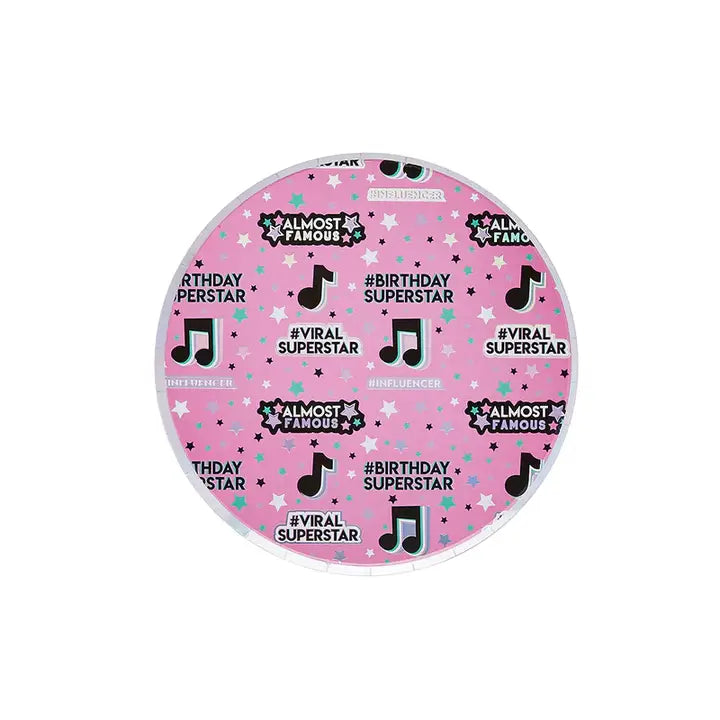 Pink Let's Dance Large Dinner Plates