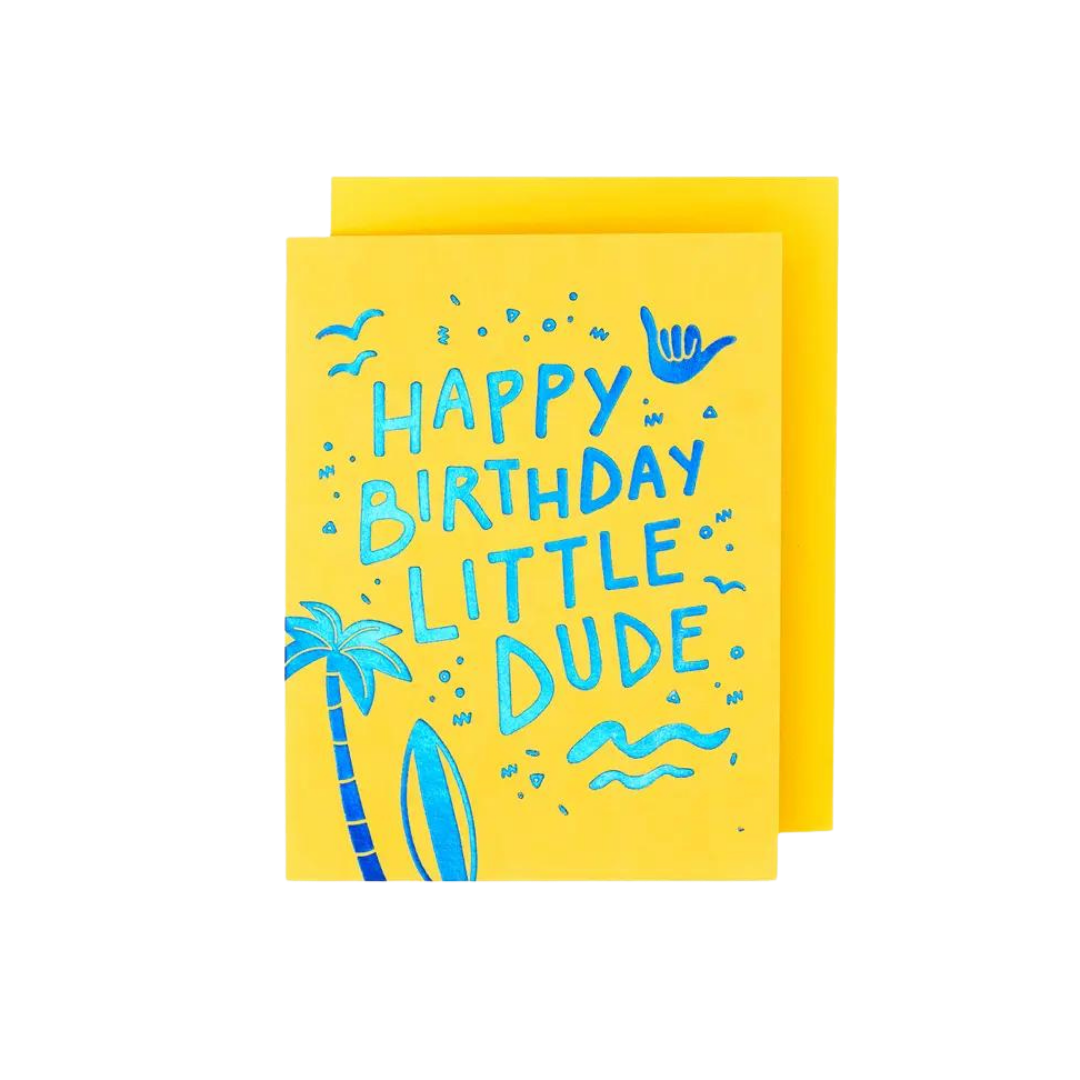 Little Dude Birthday Card