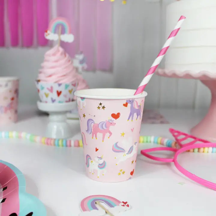 Love is Magical Unicorn Cups - (12 pk)