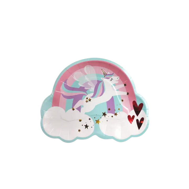 Love is Magical Unicorn Plates, 12 ct